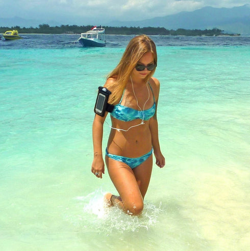 Waterproof Phone Holder Armband Case for Swimming, Running, Walking, Fits All Standard Size Phones up to 15cm