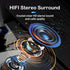Open-Ear Wireless Bluetooth Headphones, Noise Cancelling Earbuds with LED Display, Wireless Charging Case