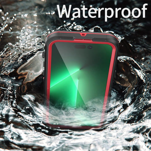 Waterproof Case for iPhone 14 Pro Max, Fully Sealed IP68 Shockproof Dustproof, Built-in Screen Protector, Clear Cover
