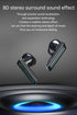 True Wireless Earbuds, 2024 Bluetooth 5.3 Waterproof Touch Control Headset with LED Power Display - Model 44