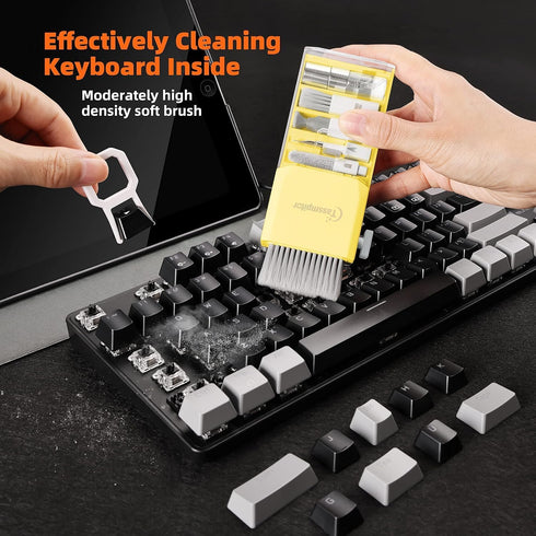 Tassmpitor 1 Laptop Screen Keyboard Cleaner Kit, All in Electronics Cleaning Tool for MacBook iPad iPhone Pro Cell