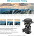 Neewer Panoramic Panning Base with Style Plate, 3/8-inch Screw Aluminum Alloy Panorama Ball Tripod Head, Load Capacity