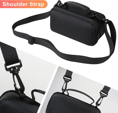 BOVKE Carrying Case for Bushnell Wingman View Golf GPS Speaker with Shoulder Strap and Extra Pocket