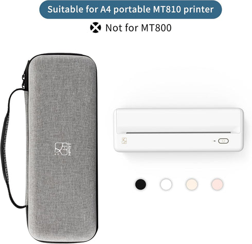 HPRT Portable Carry Case Compatible with Pooolitech MT810 Portable Printers, Waterproof Shockproof Scratch Resistant