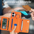 DEYHU 16 6.1 inch for iPhone Case with Card Holder and Strap for Women,Crossbody Lanyard, Make Up Mirror,Ring