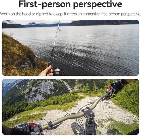Head-Mounted Mobile Phone Holder, First-Person View Video Outdoor Live Shooting Bracket for iPhone Samsung GoPro