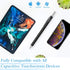 Mixoo Retractable Stylus for Touch Screens, High Sensitivity, 3 Replaceable Disc Tips for iPad, iPhone, All Capacitive
