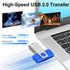 TEWENE 32GB 2-Pack 2.0 (&2PCS (32GB USB Flash Drive Thumb Drive USB Flash Drives Type-C Adapter) Zip Drive USB Memory