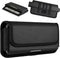 ykooe Rugged Nylon Holster for iPhone 15 Pro Max, 15 Plus, 11 Pro Max, 12 Pro Max, 13 Pro Max, 14 Plus - Black - XL