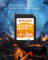 Ediloca 128GB 2 Pack 90/20MB/s, C10, U1, V10, 4K 128GB, EF2-2PCS UHS-I SD Card UHS-I Memory Card Fast Storage