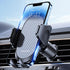 Miracase Phone Holders for Your Car, Newest Metal Hook Clip, Air Vent Cell Phone Car Mount, Dark Black