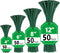 Glufirm Green Zip Ties, Zip Ties Assorted Sizes 4/6/8/12 inch, 200 Pack, 18-50