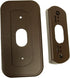 Wall Plate with 30 Degree Angle Mount for Nest Hello Video Door Bell in Coffee