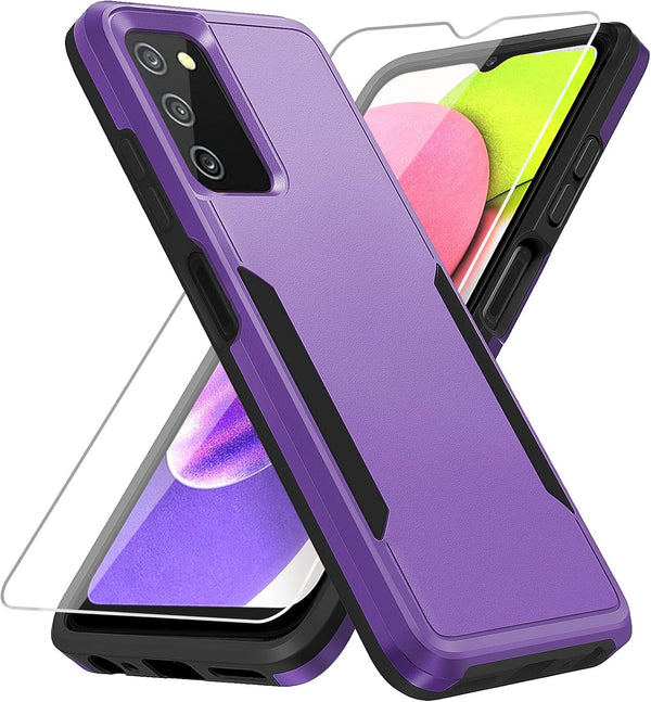 Samsung A03S Phone Case with Screen Protector, Military Grade Drop Tested Heavy-Duty Shockproof Protective Case