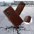MONASAY Flip Folio Wallet Case for Samsung Galaxy S24+ Plus 5G, 6.7", Brown, with RFID Blocking & Lens/Glass Protector.