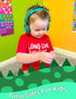 Kids Headphones, Dinosaurs Wired Headsets for Boys & Girls, Built-in Mic & On/Over Ear HD Stereo for Online