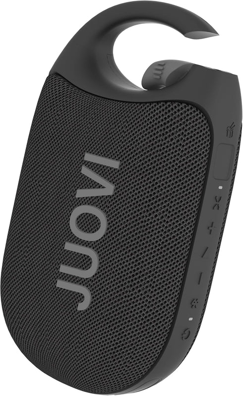 JUOVI Clip Wireless Portable Bluetooth Speaker, 24H Playtime Mini Shower Speaker IP68 Waterproof
