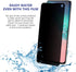Galaxy S10 Privacy Screen Protector, Case Friendly Full Adhesive Soft Film, 2-Way Anti Spy Nano Shield (NOT Tempered