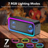 IKT 30W Bluetooth5.4, Bass,24H IPX7 Portable Bluetooth Speaker with Lights x Holidays/World Cup Stuffers, Loud Stereo
