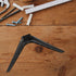 VOSAREA Television Pedestal Feet and Tabletop Tv Base, No-Drill Plastic Dual-Hole Mounting Stand for Flat Screen Tvs
