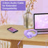 SIMOLIO Wired Headphones for Kids, Girls School Headphone with Microphone, Safe Volume Limiter, Foldable Adjustable