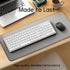 JKSML 102 2.4 12 Programmable Wireless Keyboard with Keys, Bluetooth and GHz Wireless, Low Profile, Number Pad, Fluid