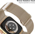 Geoumy Metal Magnetic Bands for Apple Watch 38mm, Stainless Steel Milanese Loop Replacement Strap (Light Gold)