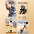 Briteroh 4" 4-Leg 360 3.8 oz Mini Selfie Stick Tripod, Pocket-Sized Selfie Stick with Bluetooth Remote, Reinforced