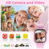 Dolwenqi 5-12, 40 5 6 7 8 9 10(Pink) Kids Smart Watch Girls Gift for Girl Aged Games HD TouchScreen Kids Watch