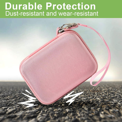 Digital Camera Case for VAHOIALD FHD 1080P, CAMKORY, KODAK PIXPRO FZ45-BK, Holder for SD Card - Pink (Box Only)