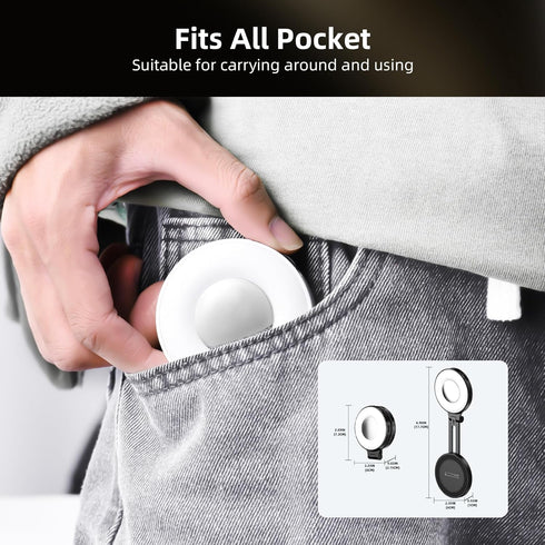 Magnetic Selfie Light for MagSafe, LED Ring Fill Light for iPhone, Portable Rechargeable Clip on Light for Selfie