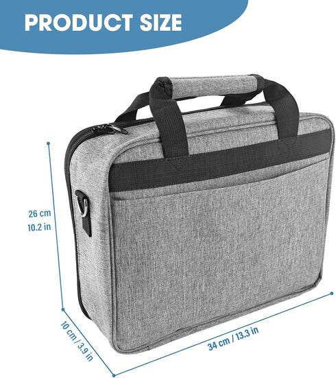 14" 11" 4" ZKOO Projector Carrying Case, Projector Bag Compatible with Most Projectors, Includes Storage Pockets