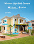 LaView 4MP Bulb Security Camera, 2.4GHz, 360° 2K Wireless Outdoor Indoor with Motion Detection and Audible Alarm