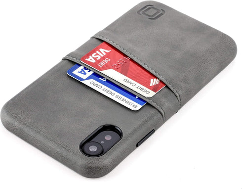 Dockem Wallet Case for iPhone XR (6.1"), Built-in Metal Plate for Magnetic Mounting & 2 Credit Card Holders