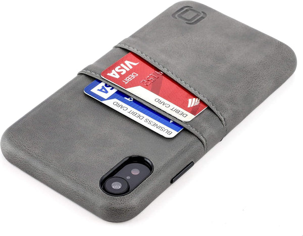 Dockem Wallet Case for iPhone XR (6.1"), Built-in Metal Plate for Magnetic Mounting & 2 Credit Card Holders