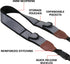 USA GEAR TrueSHOT Neck Strap Neoprene Camera Straps, Padded Camera Strap with Pockets and Release Buckles for DSLR and