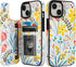 HAOPINSH iPhone 15 Wallet Case, Floral PU Leather Folio with Card Holder, Kickstand, Shockproof, 6.1" for Women & Girls.