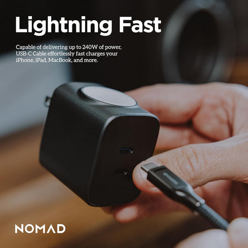 V3, 1.5M NOMAD USB-C Cable Carbide USB-C Built with Kevlar, USB Type C to USB Type C Cable Fast Charging