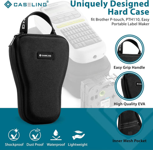 caseling Hard Case for Brother P-Touch PTH110 Easy Portable Label Maker (case only)