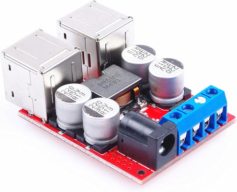 9V 12V 24V (8V-35v) 5V 5A 8A 4-USB DC-DC USB Charging Module to Port at The Same time Output for Mobile Phones, Digital