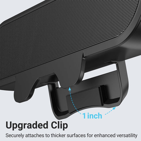 INGA Computer Speakers for Desktop PC, USB Monitor Speaker Bar with Clip-On, Wired Desk Speakers with HD Stereo Loud