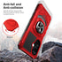 Ailiber OnePlus Nord N30 Case - Military Grade Shockproof Cover with Tempered Glass, Ring Kickstand, Red.