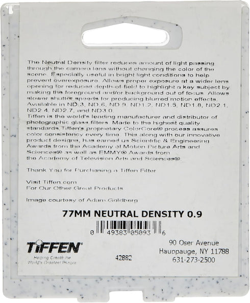 Tiffen 77mm Neutral Density 0.9 Filter
