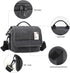 Besnfoto Small Waterproof Camera Bag Purse, Messenger Shoulder Bag for Mirrorless DSLR, Black Gray