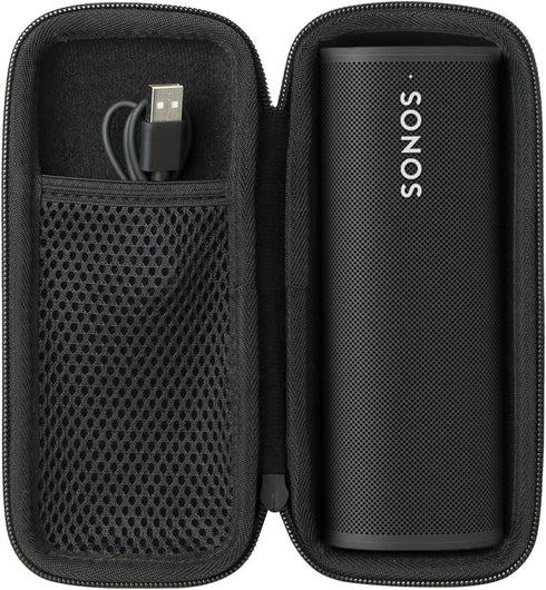 khanka Hard Travel Case for Sonos Roam 2, Replacement for Portable Smart Bluetooth Speaker, Inside Black