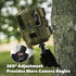 Adjustable Trail Camera Tree Mount: Outdoor Mounting Bracket Holder with Double 360 Swivel Tilt Ball Joints, 2 Packs