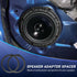6.5'' Front Door Speaker Spacer Compatible with Honda Accord Civic CRV CRZ Insigh Odyssey Fit 6-6.75 inch Install Base Speaker Spacer Covers with 2 Wiring Harness