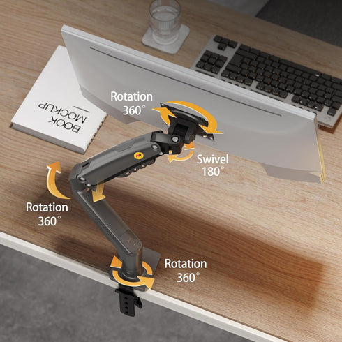 NB North Bayou Monitor Mount, Fits 4.4 to 19.8lbs Monitors, Adjustable Stand with Tilt Rotation Swivel Function
