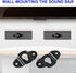 uxcell 10 Pcs Wall Mounting Speaker Hanger Brackets, 4.8cm Long Clothing Rack Iron Hanger Plate Accessories, Speaker
