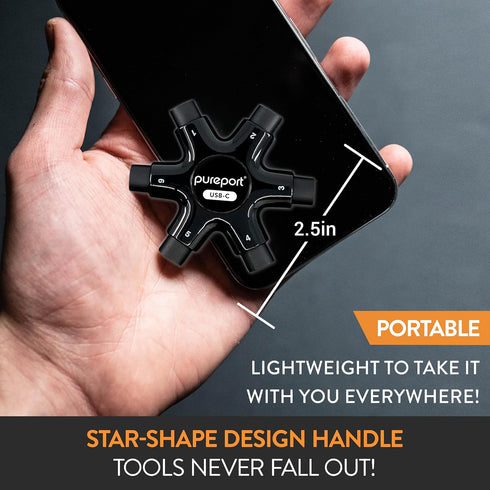 USB-C Multi-Tool Phone Cleaning Kit | Clean & Restore Cell Phone Tablet Laptop USB C Ports & Cables | Fix Bad